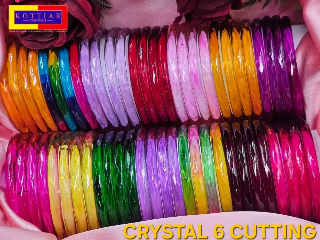 Crystal 6 mm4 pis bangles 