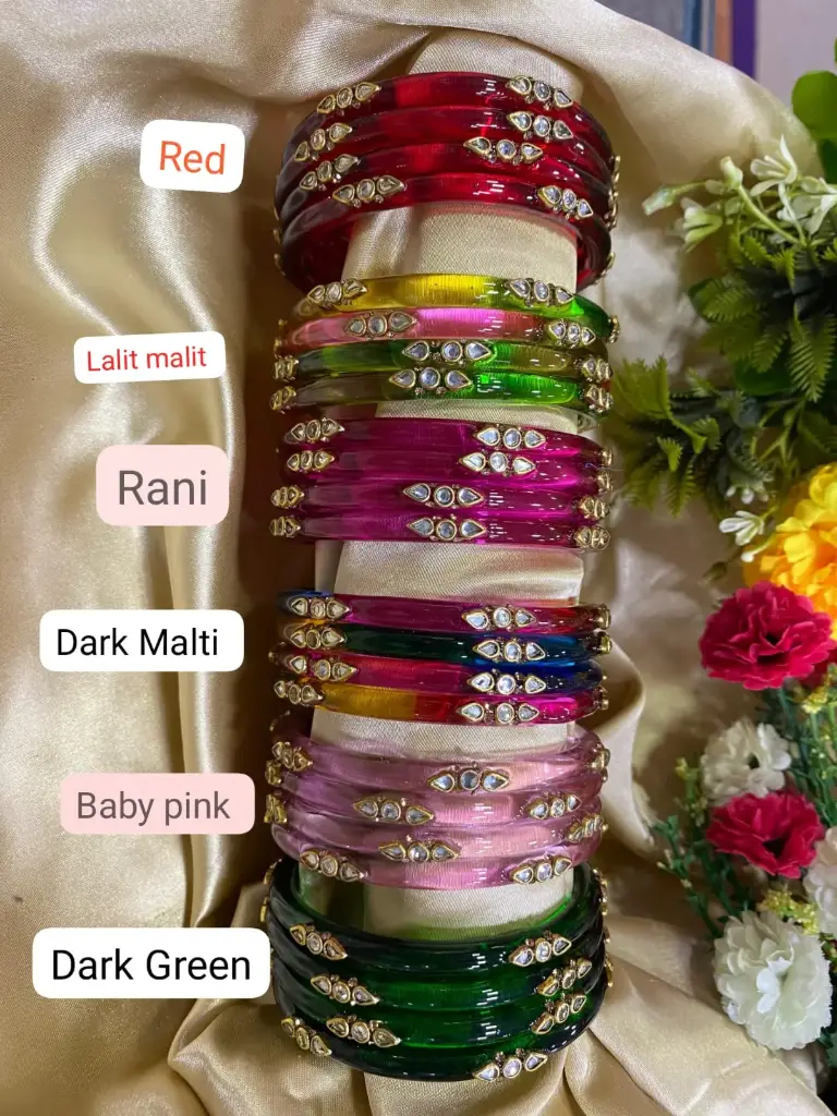 Crystal Kundan 4 pis  Bengal